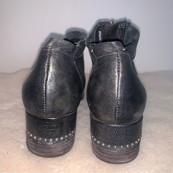 A.S. 98 Black Leather Ankle Boots Zipper 38 - Picture 9 of 10